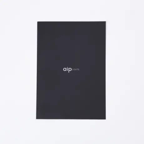 Black aip LIGHTS booklet for custom booklet printing