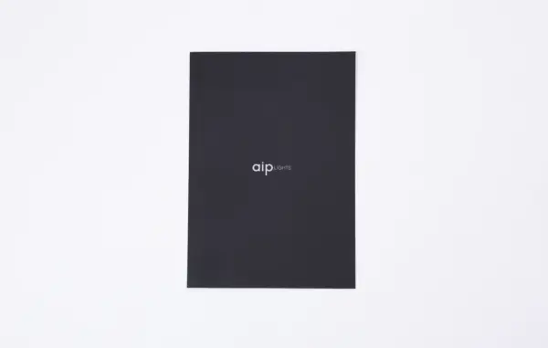Black aip LIGHTS booklet for custom booklet printing