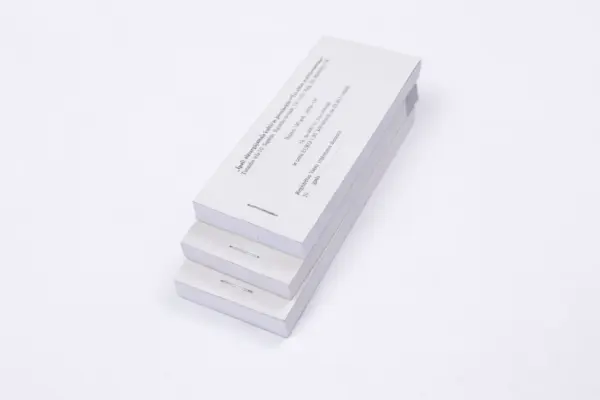 Stacked ticket booklets illustrating custom ticket printing