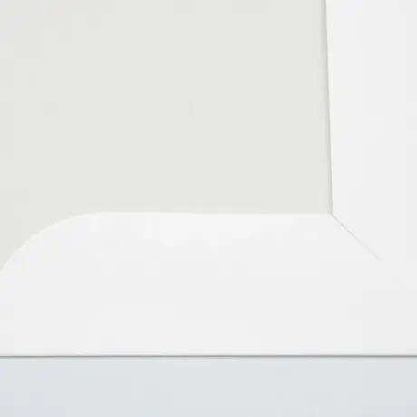 White custom document folder inner pocket with rounded corner