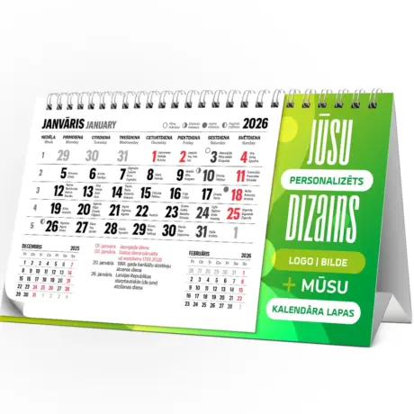 Custom desk calendar printing with personalized design