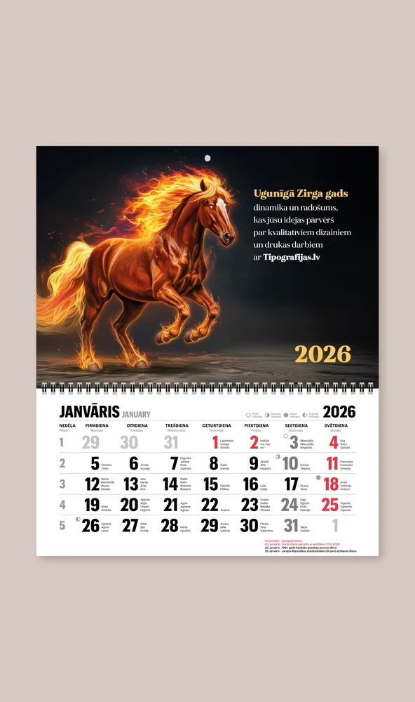 Wall calendar ECONOM